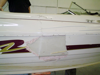 gelcoat boat repair